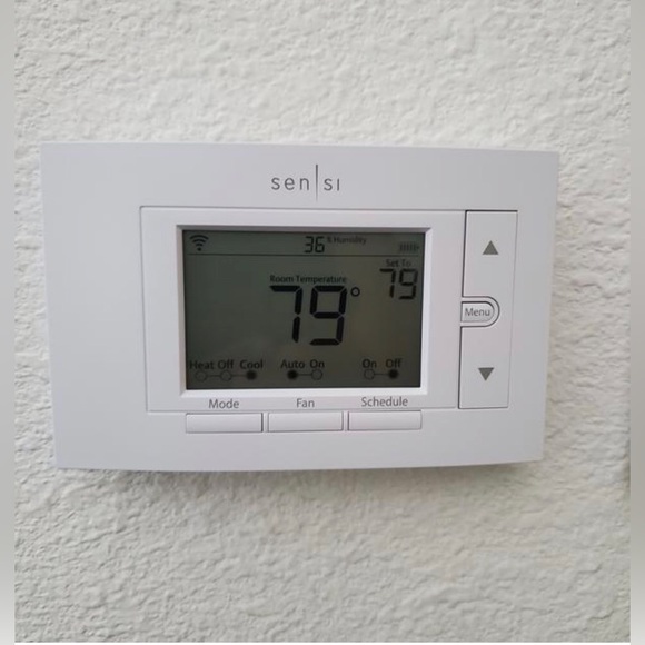 Emerson sensi ST55 thermostat new in box in stock no c wire required DIY install - Picture 2 of 4